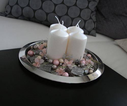 Adventní svícen pastelový — foto 3