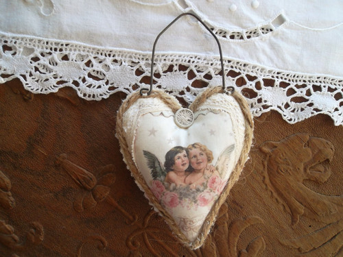Vánoční srdíčko - andílci — foto 3