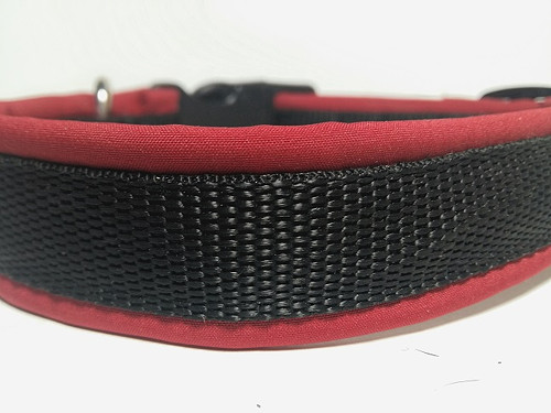 Obojek červený softshell — foto 2