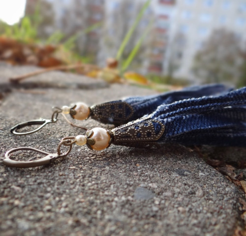 Riflové střapaté IV - boho náušnice — foto 4