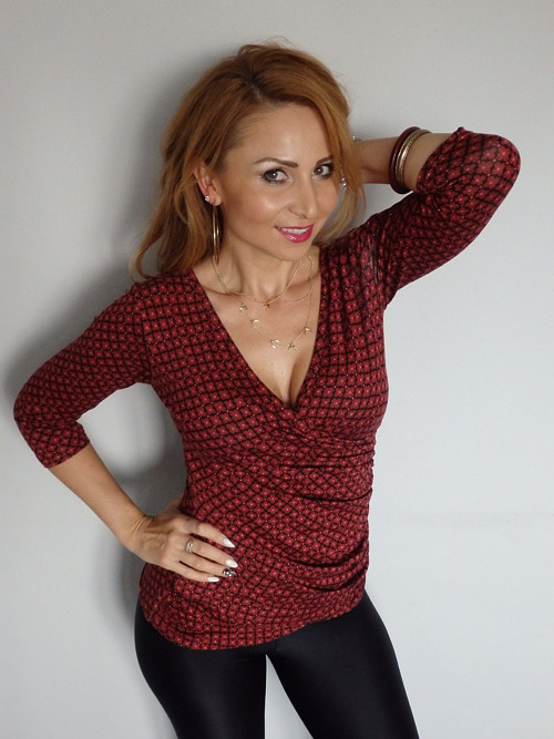 Zavinovací halenka Rezavá — foto 5
