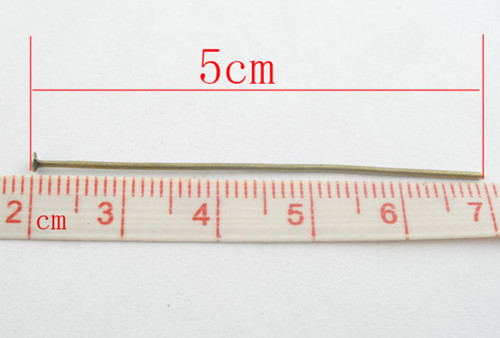 Ketlovací nýt/ bronz/ 50x0,7mm — foto 3