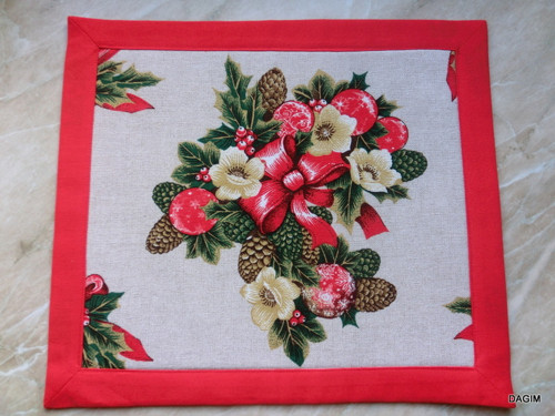 Prostírání - vánoční červené — foto 6