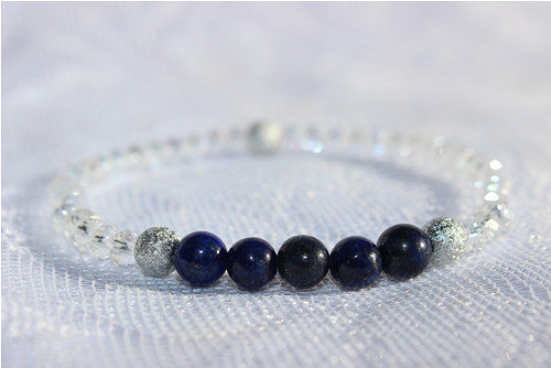 Lapis lazuli.. Náramek s minerály — foto 2