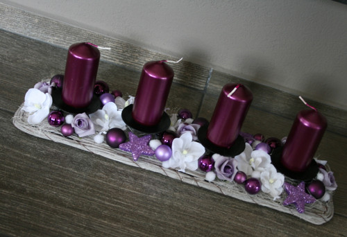 Adventní štola tmavěfialová — foto 2