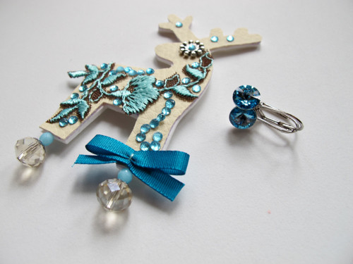 Sada: Sobík a náušnice Swarovski — foto 2