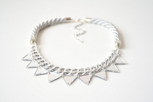 Náhrdelník Silver Mirror Triangles — foto 2