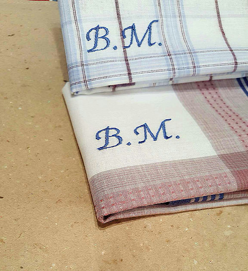 Pánský kapesník s monogramem na přání — foto 4