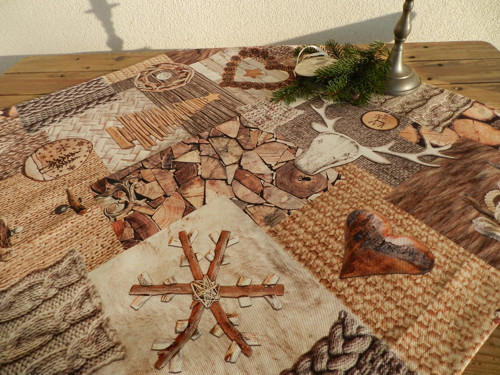 NATURAL DESIGN ... STŘEDOVÝ UBRUS 75 x 75 cm — foto 2