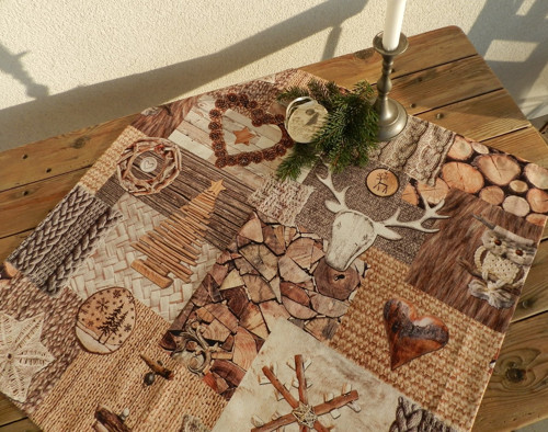 NATURAL DESIGN ... STŘEDOVÝ UBRUS 75 x 75 cm — foto 3