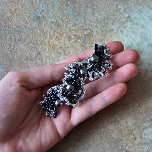 Spona do vlasů "Gray lace" — foto 4