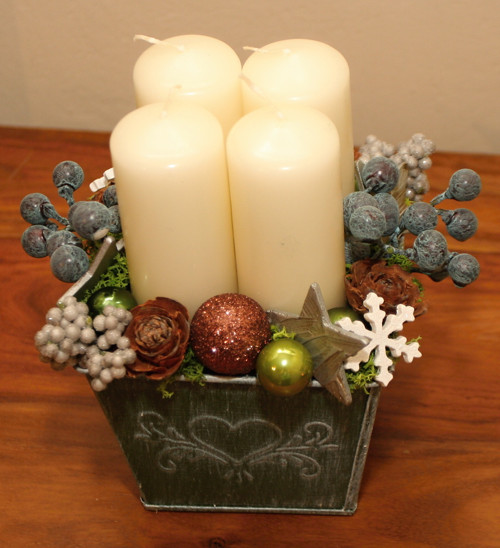 Adventní svícen v zelené — foto 3