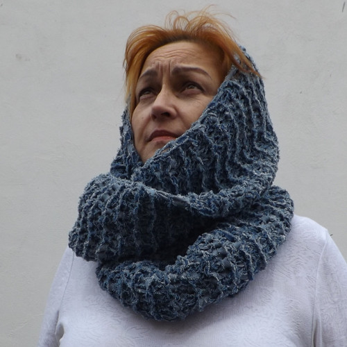 Riflový stužkový světle modrý. — foto 4