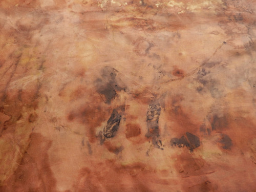 Hedvábný šál S13 - eco print — foto 4