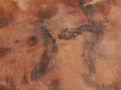 Hedvábný šál S13 - eco print — foto 5