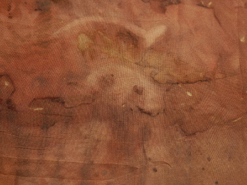 Hedvábný šál S13 - eco print — foto 6
