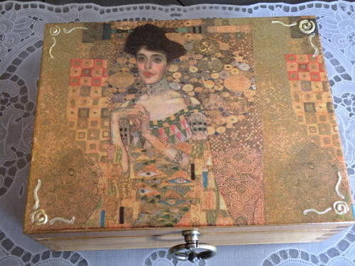 Krabička, šperkovnice - ADELE - G.Klimt — foto 3