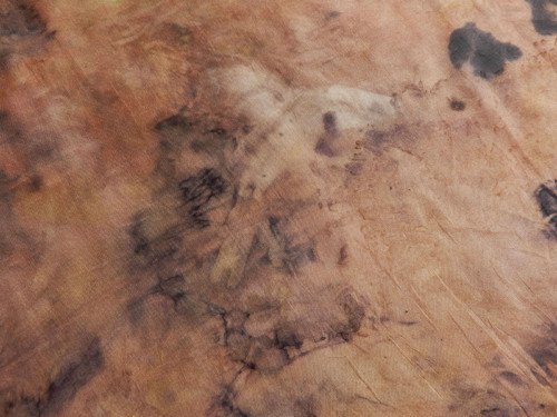 Hedvábný šátek S14 - eco print — foto 5