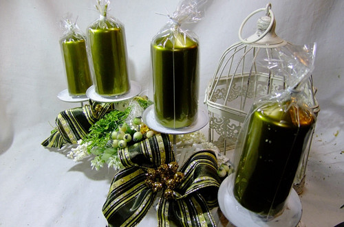 Adventní oblouk - Zelená, zlatá a bílá — foto 6
