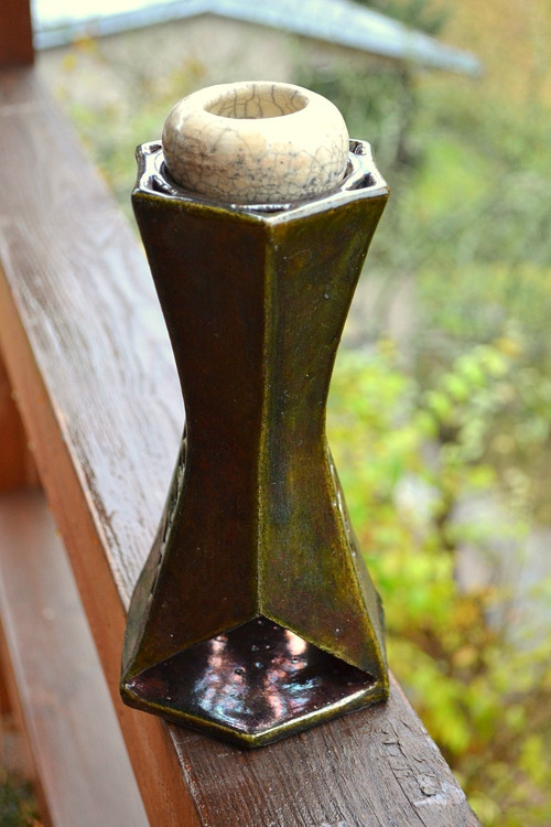 Zelená raku aromalampa velká — foto 3