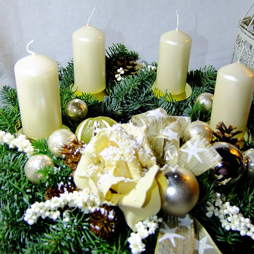 Adventní věnec - Bílá káva, čokoláda — foto 2