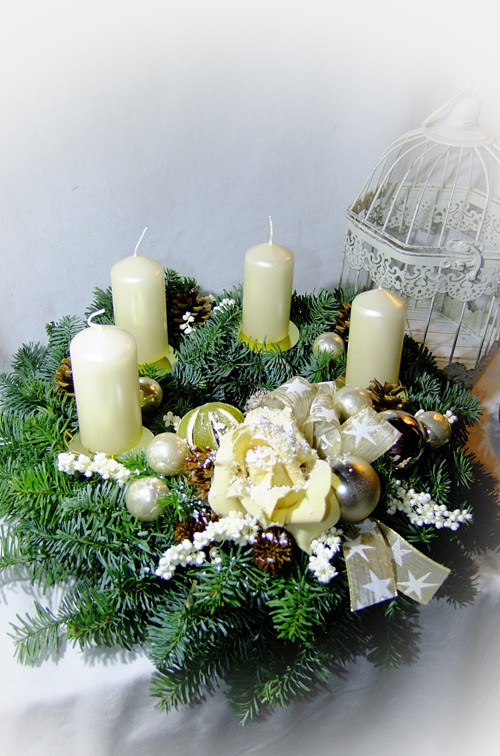 Adventní věnec - Bílá káva, čokoláda — foto 4