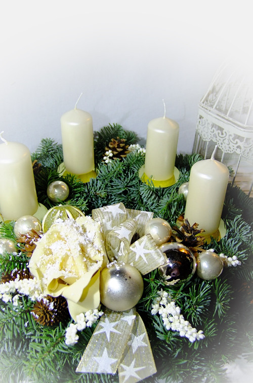 Adventní věnec - Bílá káva, čokoláda — foto 5