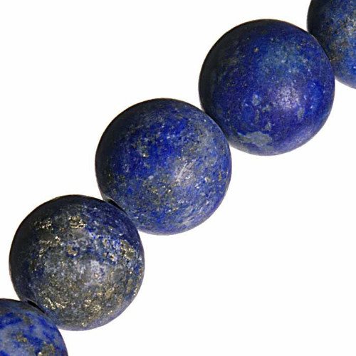 Lapis lazuli matný, 8 mm (2 ks) — foto 2
