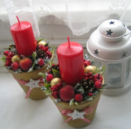 Adventní svícny s jablíčky — foto 4