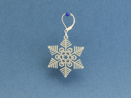 Náušnice Snowflake 3 stříbrné — foto 2