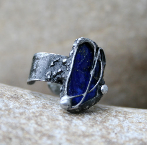 Lapis lazuli prsten — foto 2