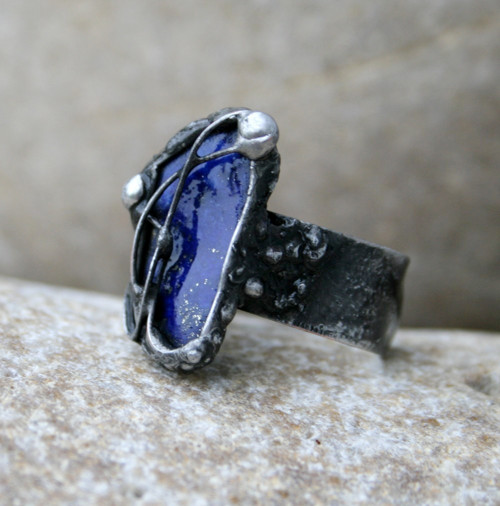 Lapis lazuli prsten — foto 4