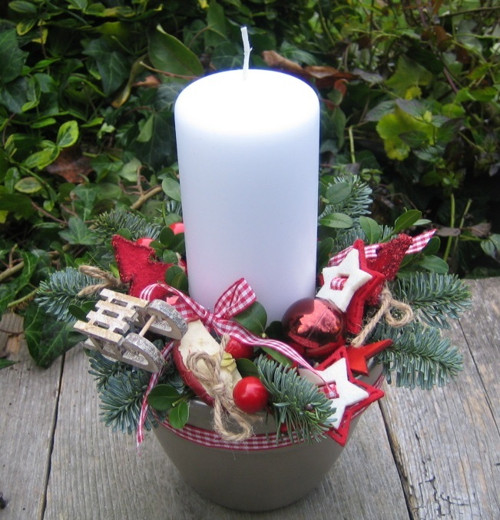 Adventní svícen s jedličkou — foto 2