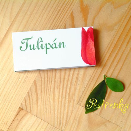 Skládačka - červený tulipán — foto 2