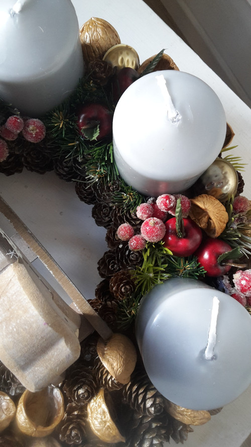 Adventní věnec do šeda — foto 2