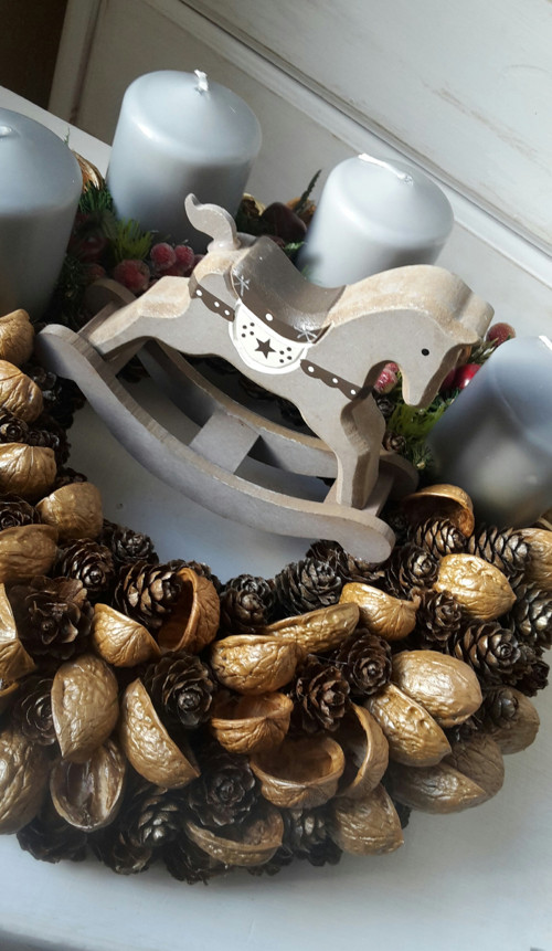 Adventní věnec do šeda — foto 4