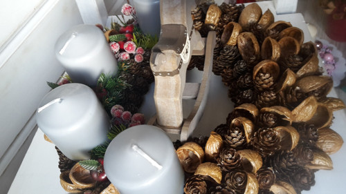 Adventní věnec do šeda — foto 5