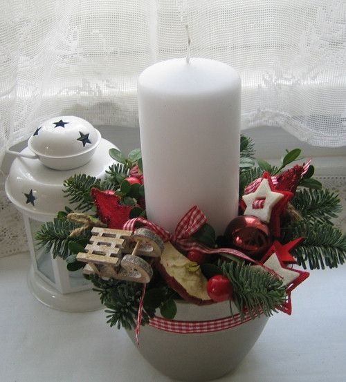 Adventní svícen s jedličkou — foto 3