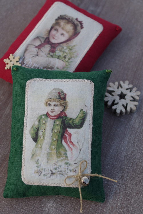Nostalgické vánoční minipolštářky II — foto 6