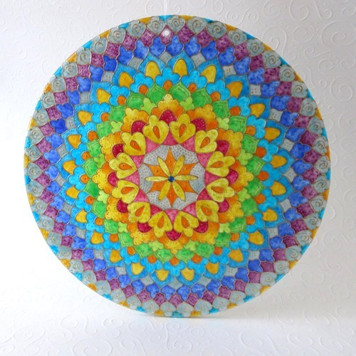 "Má duhová..." - Autorská mandala — foto 2