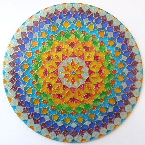 "Má duhová..." - Autorská mandala — foto 3