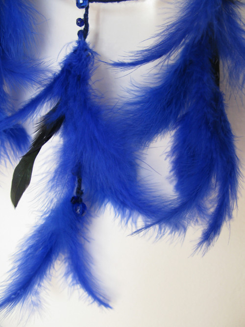 Lapač snů - "deep blue" 20cm prum — foto 2