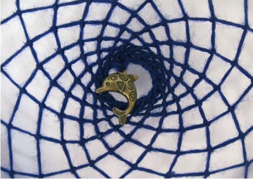 Lapač snů - "deep blue" 20cm prum — foto 3