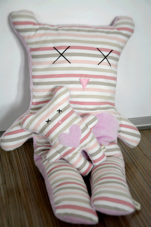 Wide Bubu Bear pink stripes — foto 4