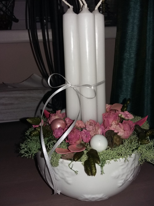 Adventní Svícen S Růžičkami — foto 2