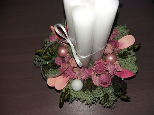Adventní Svícen S Růžičkami — foto 3