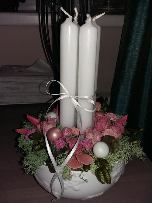 Adventní Svícen S Růžičkami — foto 4