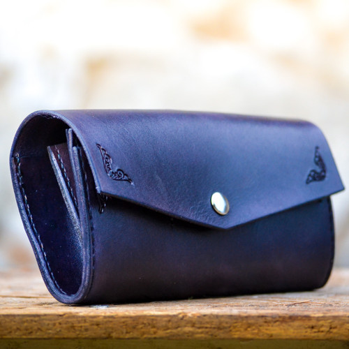 Vintage peňaženka Navy blue — foto 2