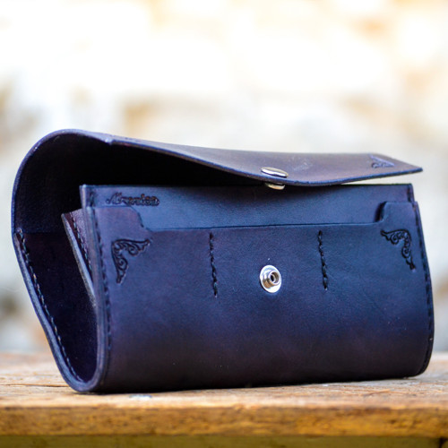 Vintage peňaženka Navy blue — foto 3