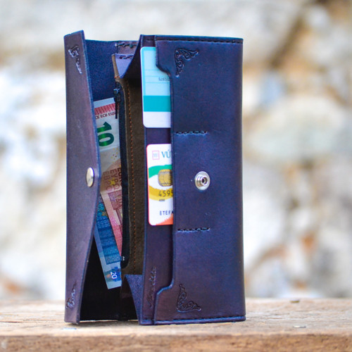 Vintage peňaženka Navy blue — foto 4